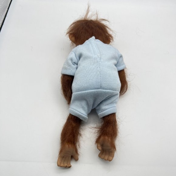 Ashton Drake Baby Monkey Orangutan Wispy Hair Soft Poseable Boy Doll TROUBLE - Picture 7 of 10